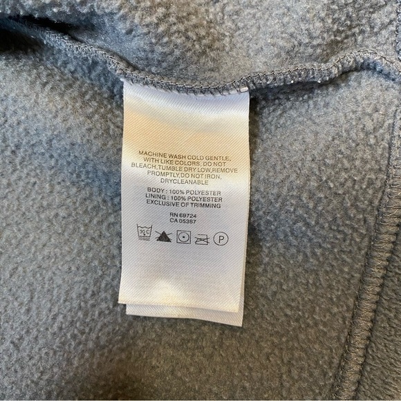 Columbia‎ Baby 6-12 Months Black and Gray Sportswear Full Zip Fleece Jacket - Picture 8 of 8